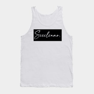 Siciliano Name, Siciliano Birthday Tank Top